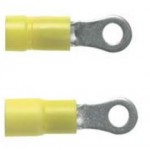 Cosse ronde jaune en vinyle ref. PV12-8HDR-L Panduit
