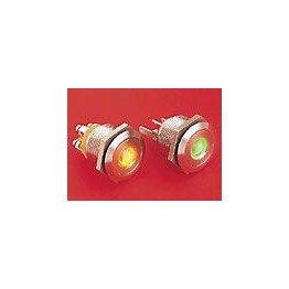 BP lumineux rouge diam 22mm ref. MPI001/28/RD/12 Elektron Technology