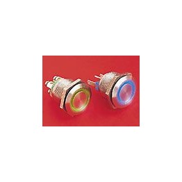 BP lumineux rouge diam 22mm ref. MPI002/28/RD/12 Elektron Technology