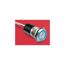 BP lumineux rouge diam 22mm ref. MPI002/FL/RD/12 Elektron Technology