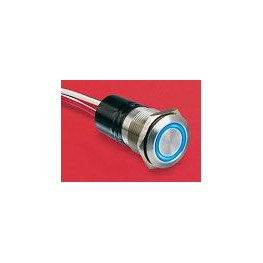 BP lumineux rouge diam 22mm ref. MPI002/RP/RD/24 Elektron Technology