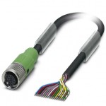 Câble SAC PVC M12 17P Lg 1,5m ref. 1555347 Phoenix
