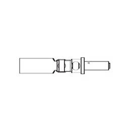 Contact triaxial mâle taille 8 ref. DK-602-0169-1 TE Connectivity