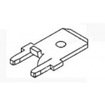 Cosse faston droite pour PCB ref. 1217125-1 TE Connectivity
