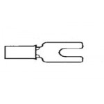 Cosse fourche câble AWG 16-14 ref. 132528-1 TE Connectivity