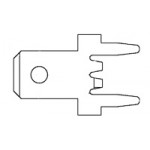 Cosse faston droite pour PCB ref. 1742361-1 TE Connectivity