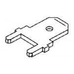 Cosse faston droite pour PCB ref. 63525-1 TE Connectivity
