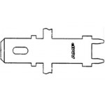 Cosse faston droite pour PCB ref. 63949-1 TE Connectivity