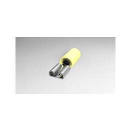 Cosse droite jaune AWG 12-10 ref. 640907-2 TE Connectivity