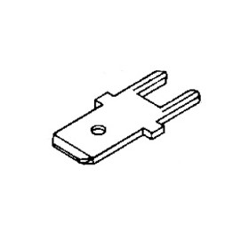 Cosse faston droite pour PCB ref. 725964-2 TE Connectivity