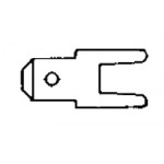 Cosse faston droite pour PCB ref. 726388-2 TE Connectivity