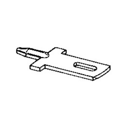 Cosse faston droite pour PCB ref. 735187-2 TE Connectivity