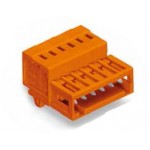 Connecteur mâle 1,5mm2 orange ref. 734-333/018-000 Wago