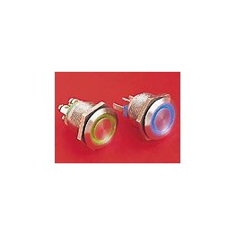 BP lumineux rouge/bleu 22mm ref. MPI002/28/D4 Elektron Technology