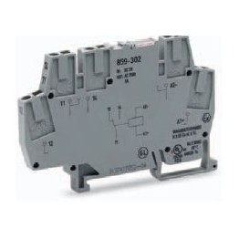 Borne relais miniature 1RT ref. 859-302 Wago