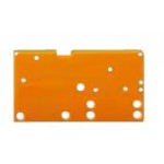 Plaque d'éxtrémité 1,5 Orange ref. 742-650 Wago