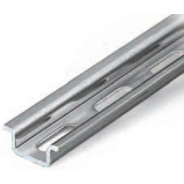 Rail acier 15x5.5mm perforé ref. 210-111 Wago