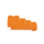 Plaque d'extrémité orange ref. 270-321 Wago
