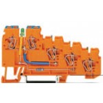 Borne capteur orange 2.5mm2 ref. 270-574/281-483 Wago