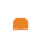 Plaque d'extrémité orange ref. 281-302 Wago